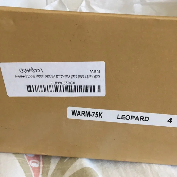 Leopard, faux suede boots - Picture 7 of 7